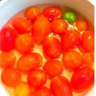 【冷し中華スープ】　　　　　トマトのピクルス♪