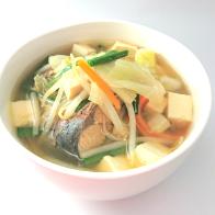 【あごだし和風らーめんスープ】　　　　　　　　　　  　 野菜たっぷりスープ
